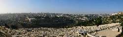 Jerusalem; Tempelberg, Altstadt vom Ölberg